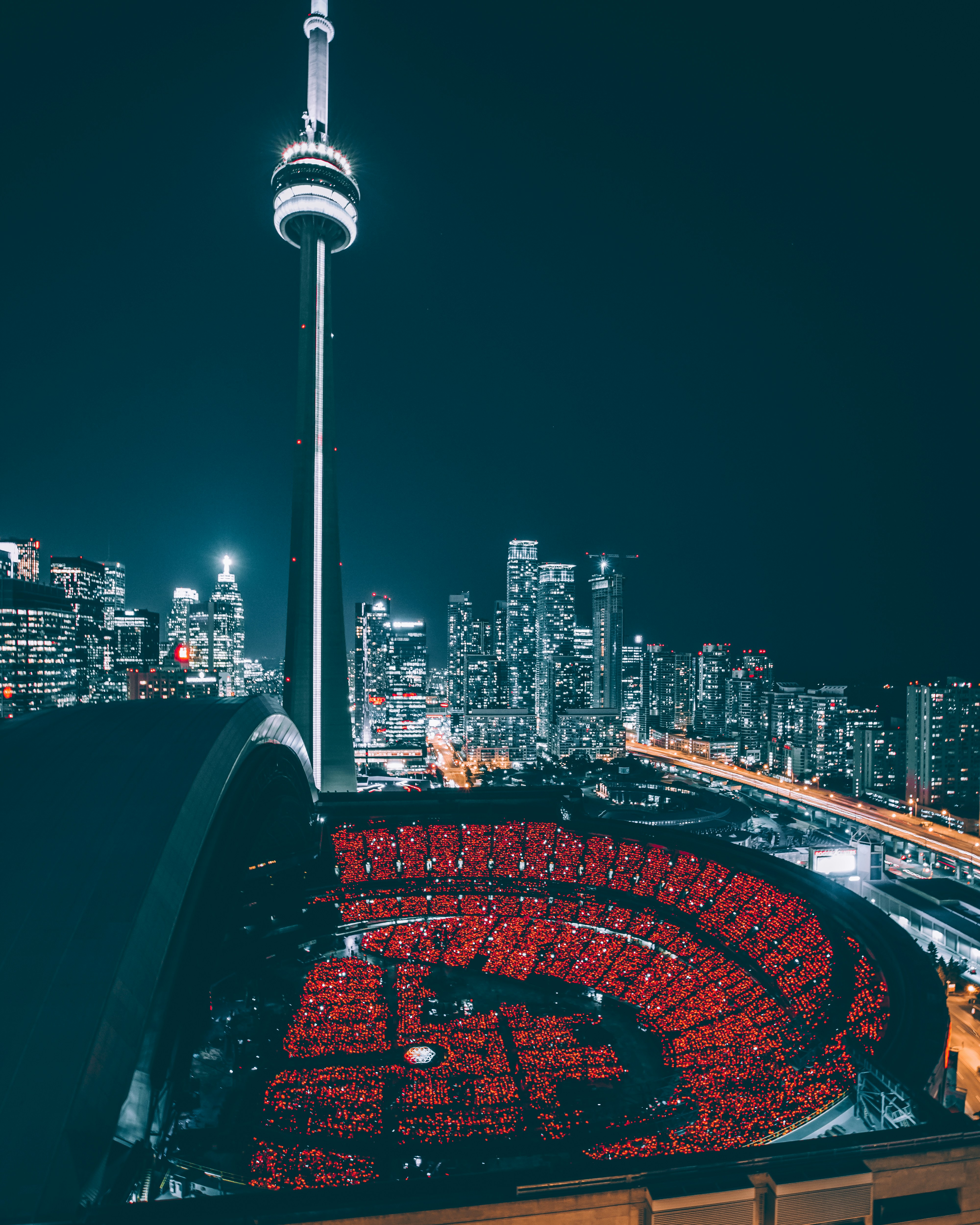 Toronto Stadium at Night